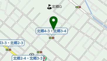 白石北郷郵便局の地図画像