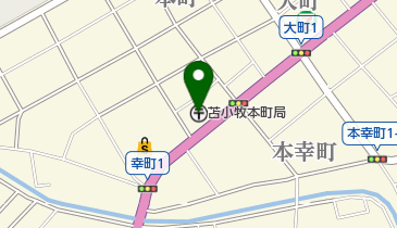 苫小牧本町郵便局の地図画像