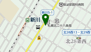 札幌北二十八条郵便局の地図画像