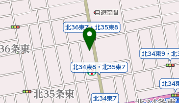 札幌北三十五条郵便局の地図画像