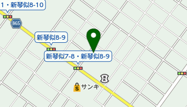札幌新琴似八条郵便局の地図画像