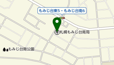 札幌もみじ台南郵便局の地図画像