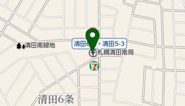 札幌清田南郵便局の地図画像