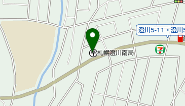 札幌澄川南郵便局の地図画像