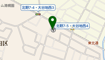 札幌北野郵便局の地図画像