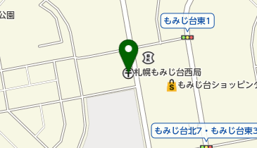 札幌もみじ台西郵便局の地図画像