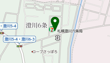札幌澄川六条郵便局の地図画像