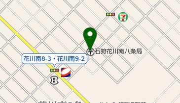 石狩花川南八条郵便局の地図画像