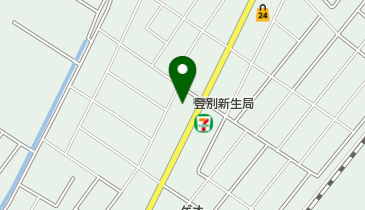 登別新生郵便局の地図画像