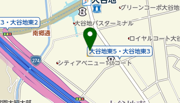 大谷地東郵便局の地図画像