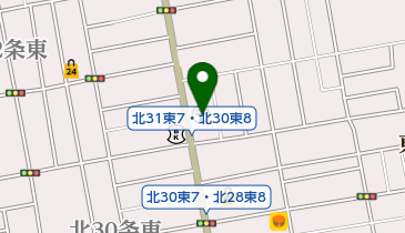 札幌北三十一条郵便局の地図画像
