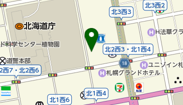 北海道庁赤れんが前郵便局 ゆうちょ銀行 札幌支店の地図画像