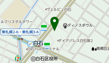 白石南郷一郵便局の地図画像