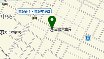 恵庭黄金郵便局の地図画像