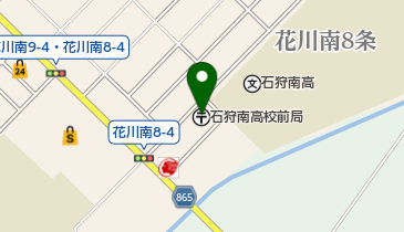 石狩南高校前郵便局の地図画像