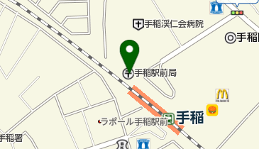 手稲駅前郵便局の地図画像