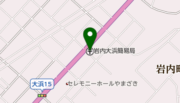 岩内大浜簡易郵便局の地図画像