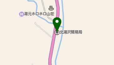 北湯沢簡易郵便局の地図画像