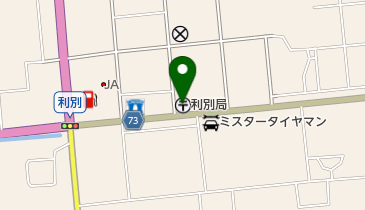 利別郵便局の地図画像