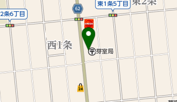 芽室郵便局の地図画像