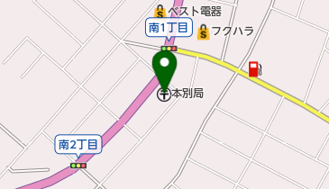 本別郵便局の地図画像