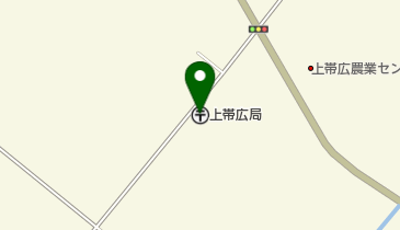 上帯広郵便局の地図画像