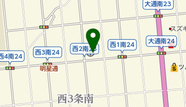 帯広西二条南郵便局の地図画像