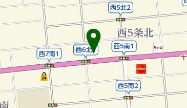 帯広西六条郵便局の地図画像