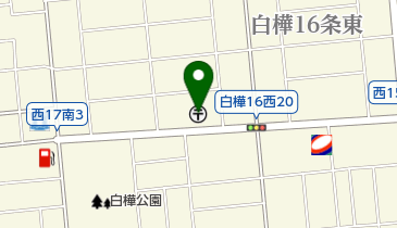 帯広白樺郵便局の地図画像