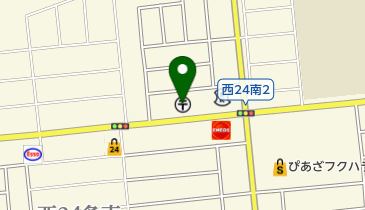 帯広つつじが丘郵便局の地図画像