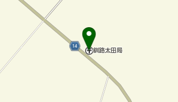 釧路太田郵便局の地図画像