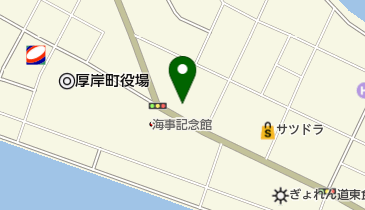 厚岸郵便局の地図画像