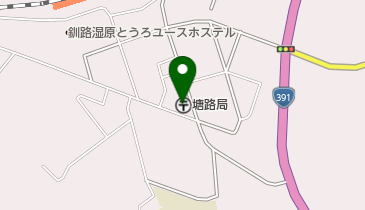 塘路郵便局の地図画像