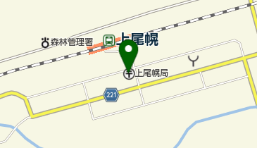上尾幌郵便局の地図画像