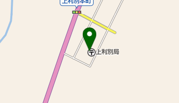 上利別郵便局の地図画像