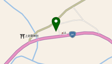 上足寄簡易郵便局の地図画像