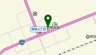 厚床郵便局の地図画像