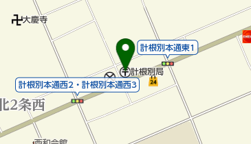計根別郵便局の地図画像