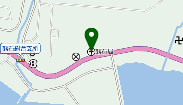 熊石郵便局の地図画像