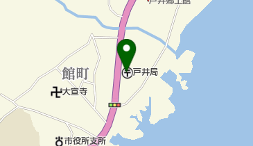 戸井郵便局の地図画像