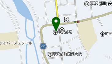 厚沢部郵便局の地図画像