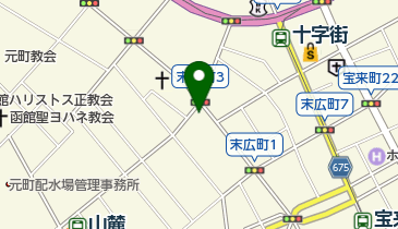 函館元町郵便局の地図画像