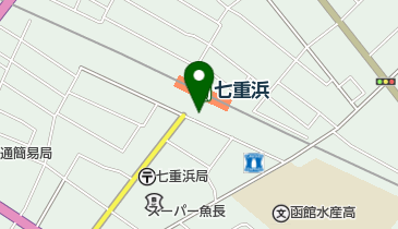 七重浜郵便局の地図画像