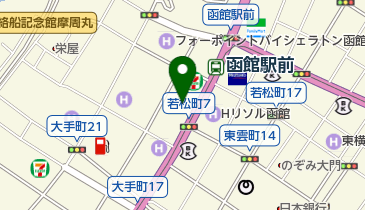 函館駅前郵便局の地図画像