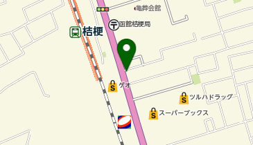 函館桔梗郵便局の地図画像