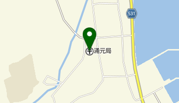涌元郵便局の地図画像