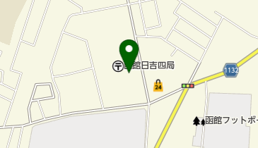 函館日吉四郵便局の地図画像
