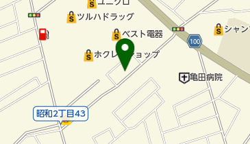 函館昭和郵便局の地図画像