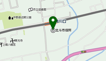北斗市役所内簡易郵便局の地図画像