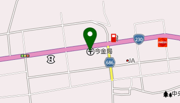 今金郵便局の地図画像